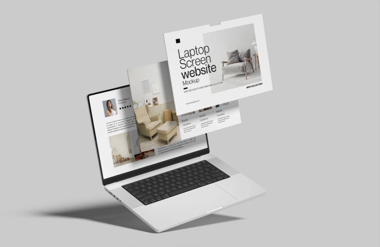 Modern website design for small business